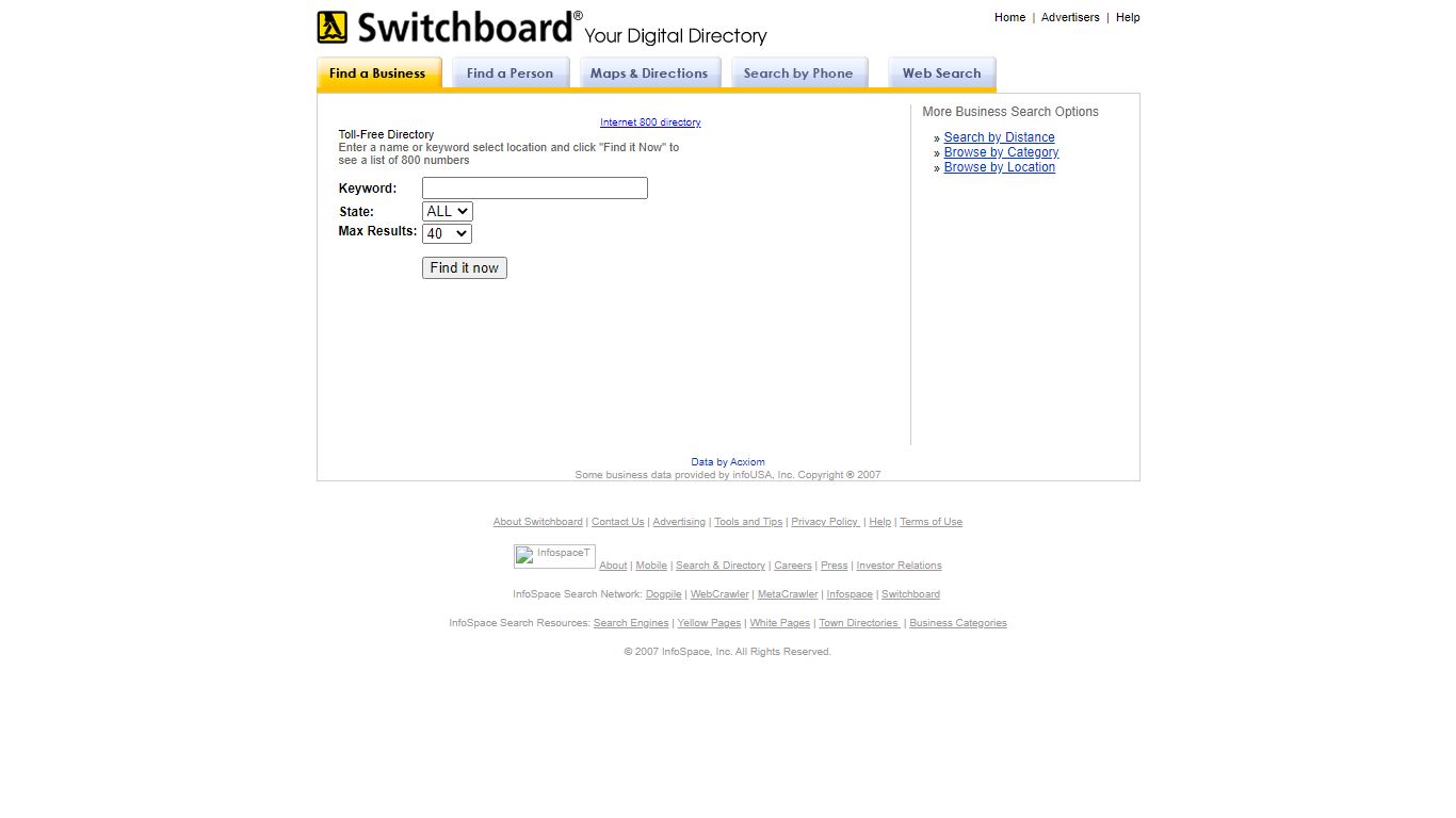 Yellow Pages, White Pages, Maps, and more - Switchboard.com